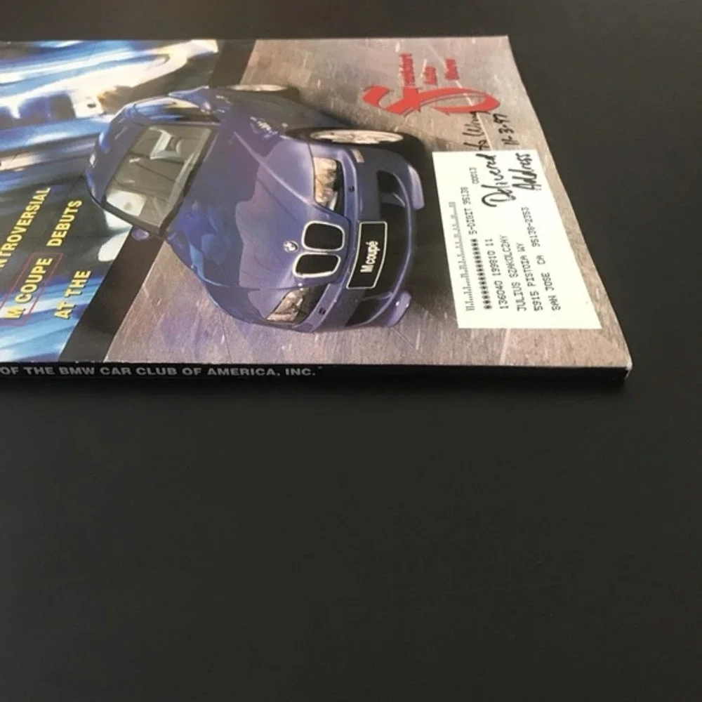 Roundel Magazine BMW Car Club of America Nov 1997 Vol 28(11) Frankfurt Auto Show